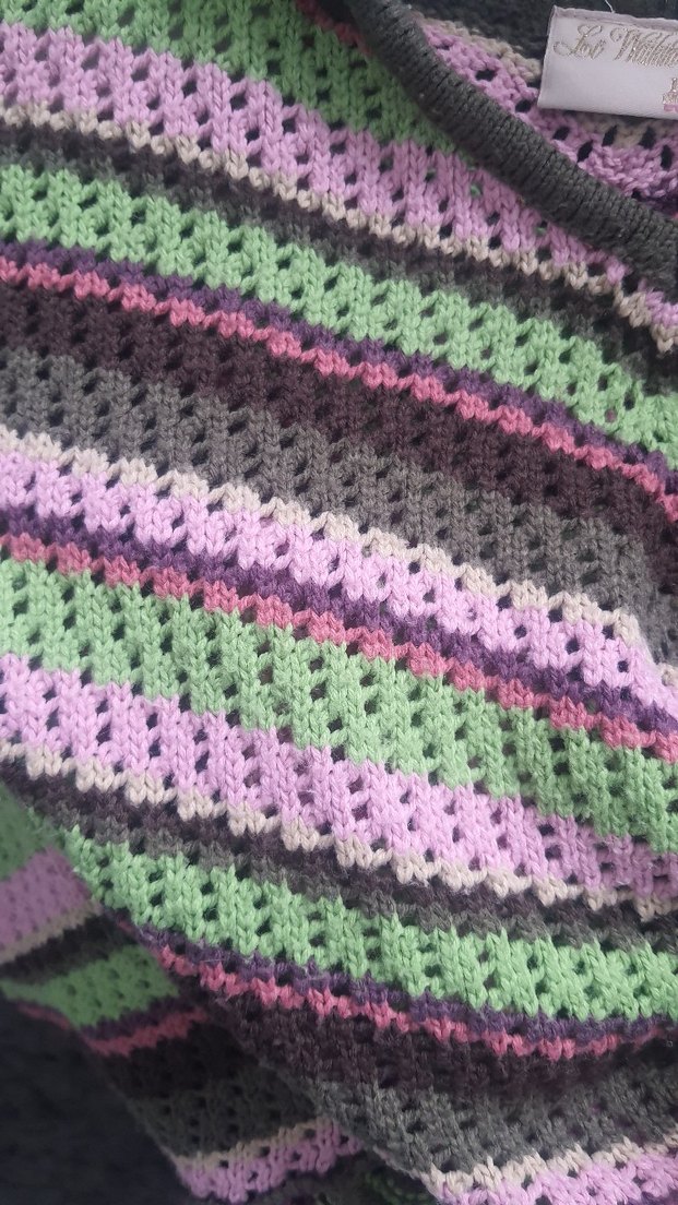 LC Waikiki Çok Renkli Örgü Kız Çozuk Panço 13-14 yaş - Görsel 4