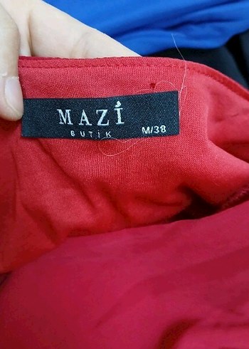 Diğer Kırmızı Uzun Kollu Drapeli Kadın Elbise