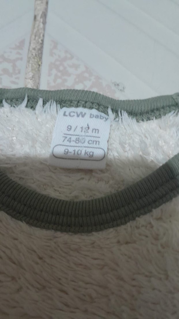 Kürklü Beyaz Bebek Tulumu - Görsel 2