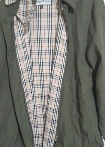 Erkek Gri Düğmeli Midi Yağmurluk - Görsel 2