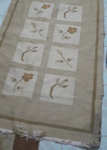 Bej Nakışlı Bohem Tarzı Halı - Görsel 2