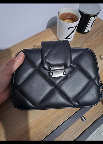 Siyah Deri Kadın Omuz Çantası - Görsel 2