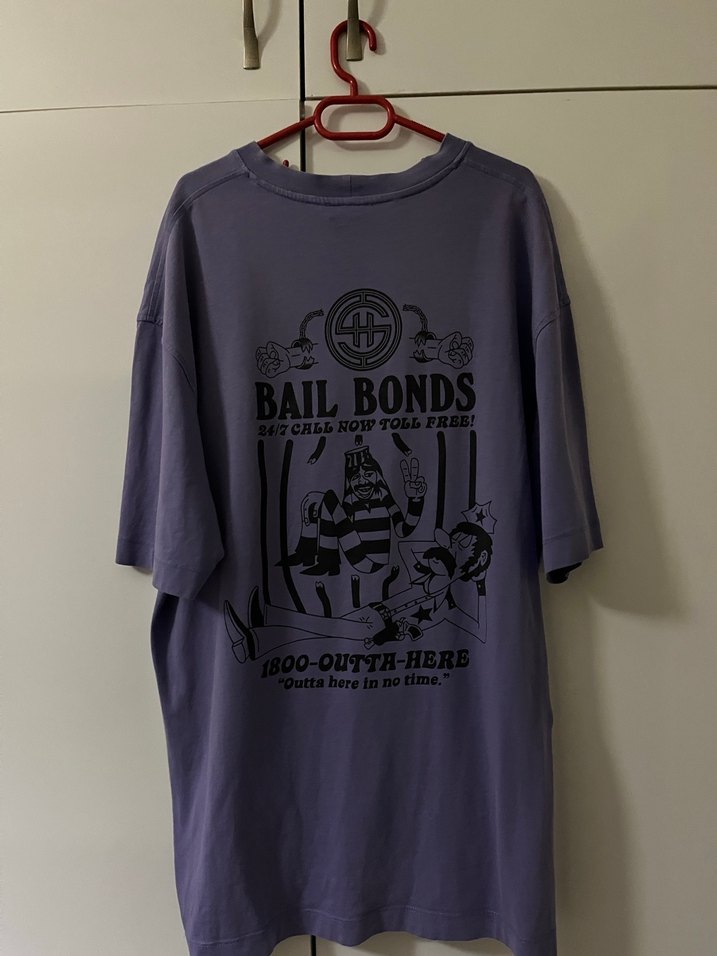 Shout Lila Oversize Tisort - Görsel 2