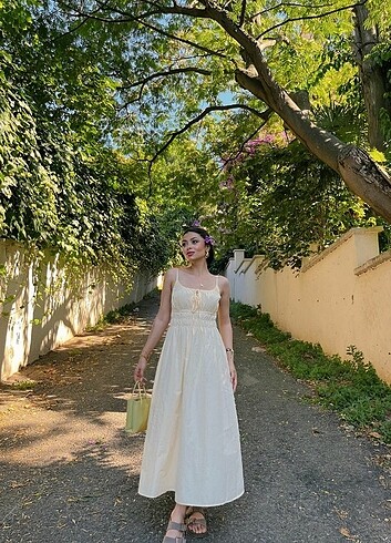 DİLVİN Beli Büzgülü Elbise - Görsel 5