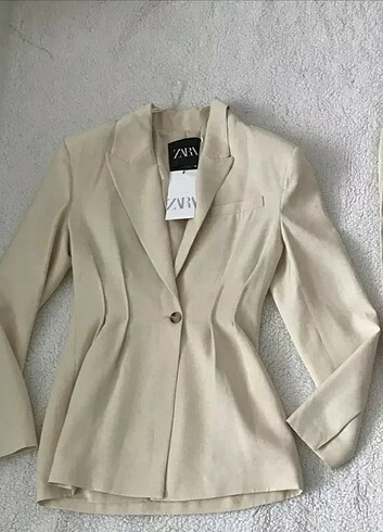 xs Beden ten rengi Renk Zara Bej Blazer Ceket