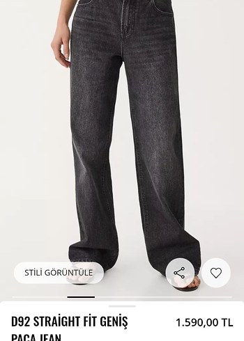 Stradivarius D92 siyah pantolon