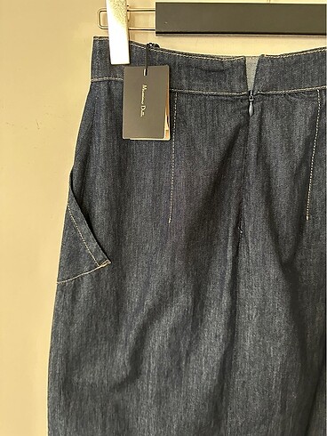 xs Beden lacivert Renk Massimo Dutti Denim Etek