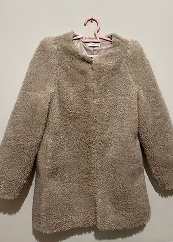 Bej Kürklü kadın mont - Görsel 2