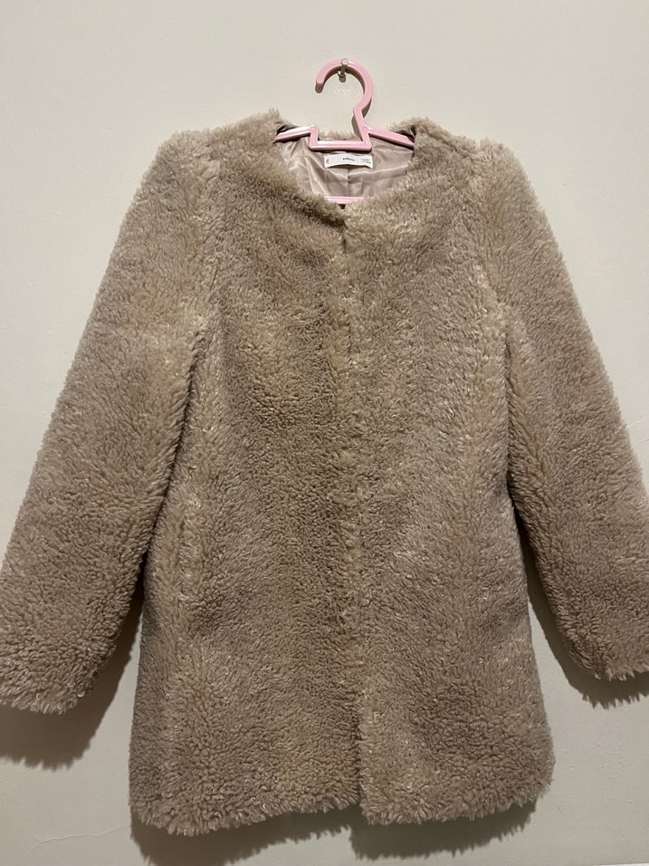 Bej Kürklü kadın mont - Görsel 2