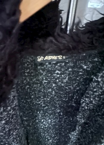 Gri Yünlü Kürklü çeket - Görsel 2