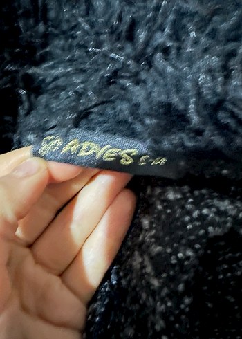 Gri Yünlü Kürklü çeket - Görsel 5