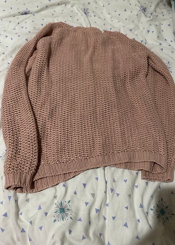 Pudra Örgü Kadın Kazak - Görsel 14