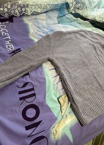 Pudra Örgü Kadın Kazak - Görsel 4