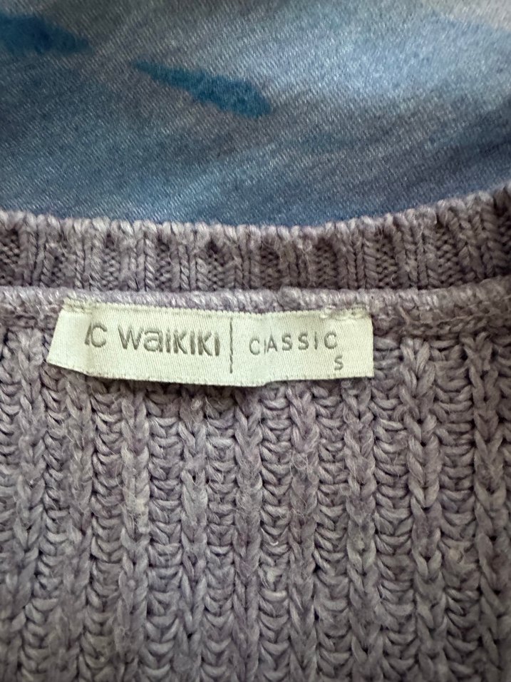 Pudra Örgü Kadın Kazak - Görsel 3