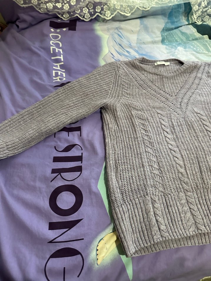 Pudra Örgü Kadın Kazak - Görsel 2