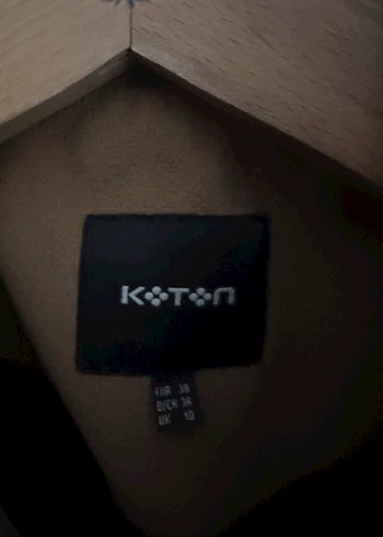 Düğmeli Camel Kaban - Görsel 5