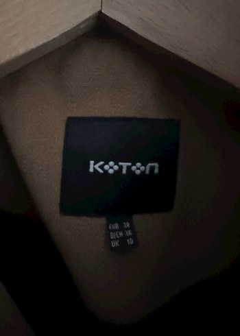 Düğmeli Camel Kaban - Görsel 4