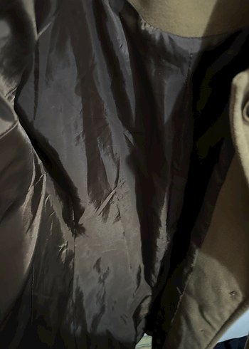 Düğmeli Camel Kaban - Görsel 7