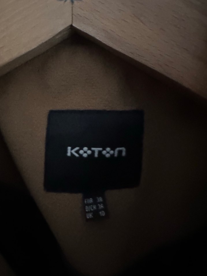 Düğmeli Camel Kaban - Görsel 5