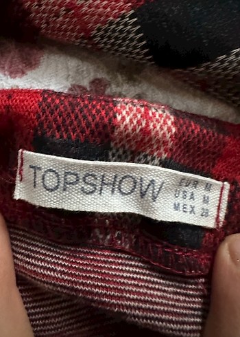 Kırmızı Ekose Uzun Kollu Salaş elbise mini boy - Görsel 3