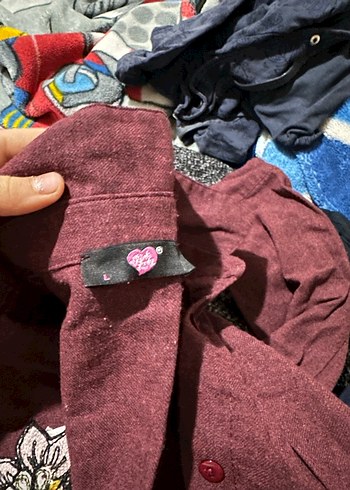 Bordo Nakışlı Uzun Keten Elbise tunik - Görsel 6