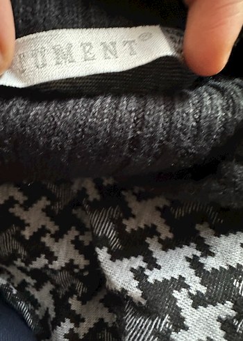 Desenli Siyah Uzun Tunik - Görsel 5