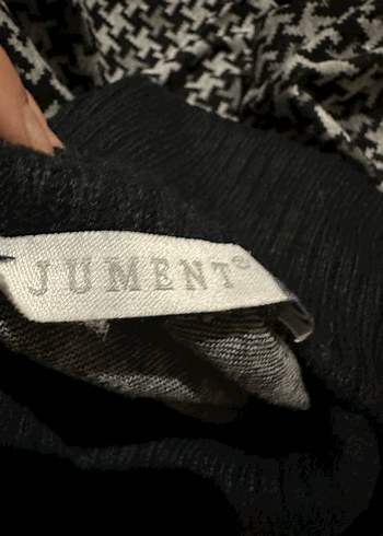 Desenli Siyah Uzun Tunik - Görsel 10