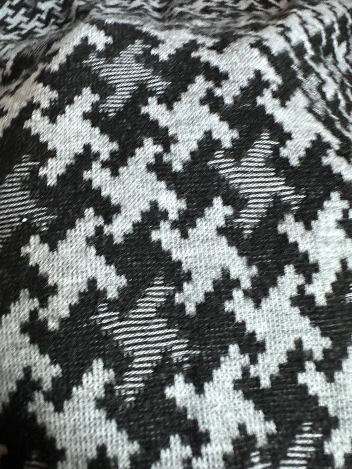 Desenli Siyah Uzun Tunik - Görsel 4