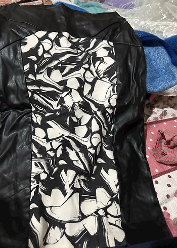 Drapeli Siyah Desenli Midi Kalem Etek - Görsel 10