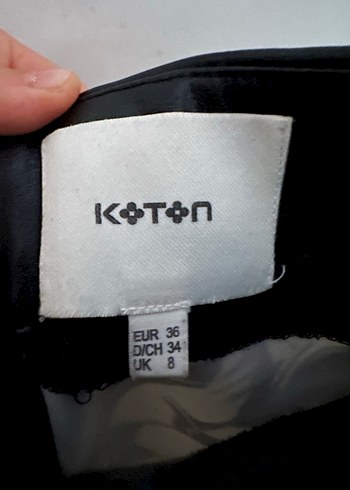 Drapeli Siyah Desenli Midi Kalem Etek - Görsel 6