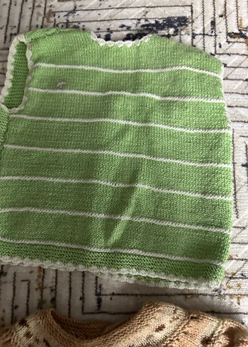 Kız Çocuk Örgü Bohem Kolsuz Hırka - Görsel 19