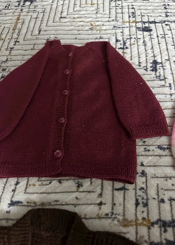 Kız Çocuk Örgü Bohem Kolsuz Hırka - Görsel 11