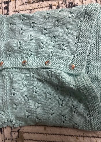 Kız Çocuk Bohem Örgü Hırka - Görsel 6