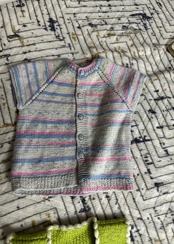 Kız Çocuk Bohem Örgü Hırka - Görsel 9