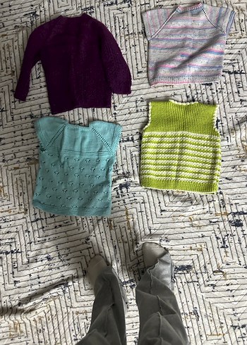 Kız Çocuk Bohem Örgü Hırka - Görsel 11