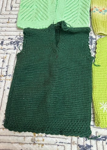 Kız Çocuk Triko Hırka ve Kazak Seti - Görsel 5