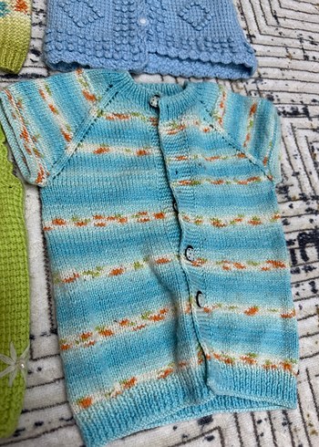 Kız Çocuk Triko Hırka ve Kazak Seti - Görsel 7