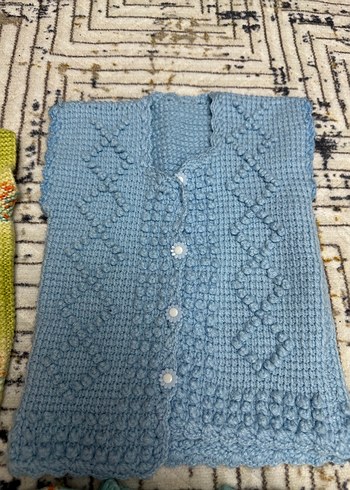 Kız Çocuk Triko Hırka ve Kazak Seti - Görsel 2