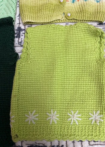 Kız Çocuk Triko Hırka ve Kazak Seti - Görsel 10