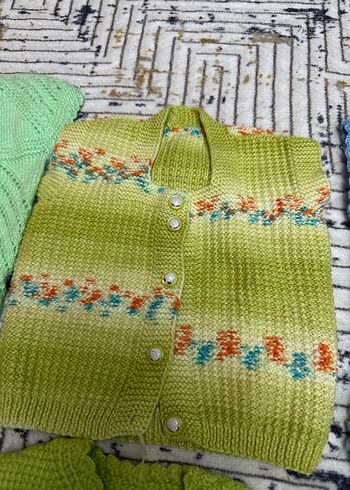 Kız Çocuk Triko Hırka ve Kazak Seti - Görsel 3