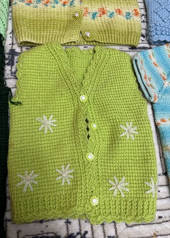 Kız Çocuk Triko Hırka ve Kazak Seti - Görsel 6