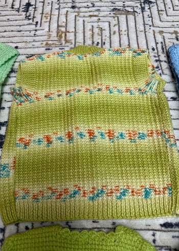 Kız Çocuk Triko Hırka ve Kazak Seti - Görsel 12