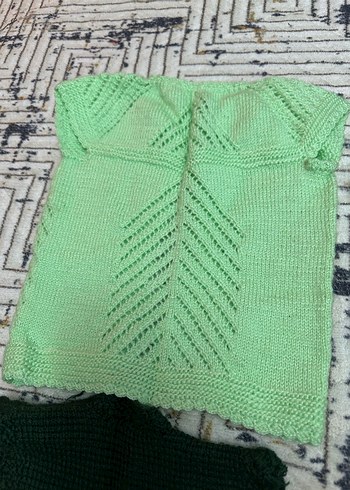 Kız Çocuk Triko Hırka ve Kazak Seti - Görsel 13