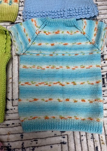 Kız Çocuk Triko Hırka ve Kazak Seti - Görsel 9