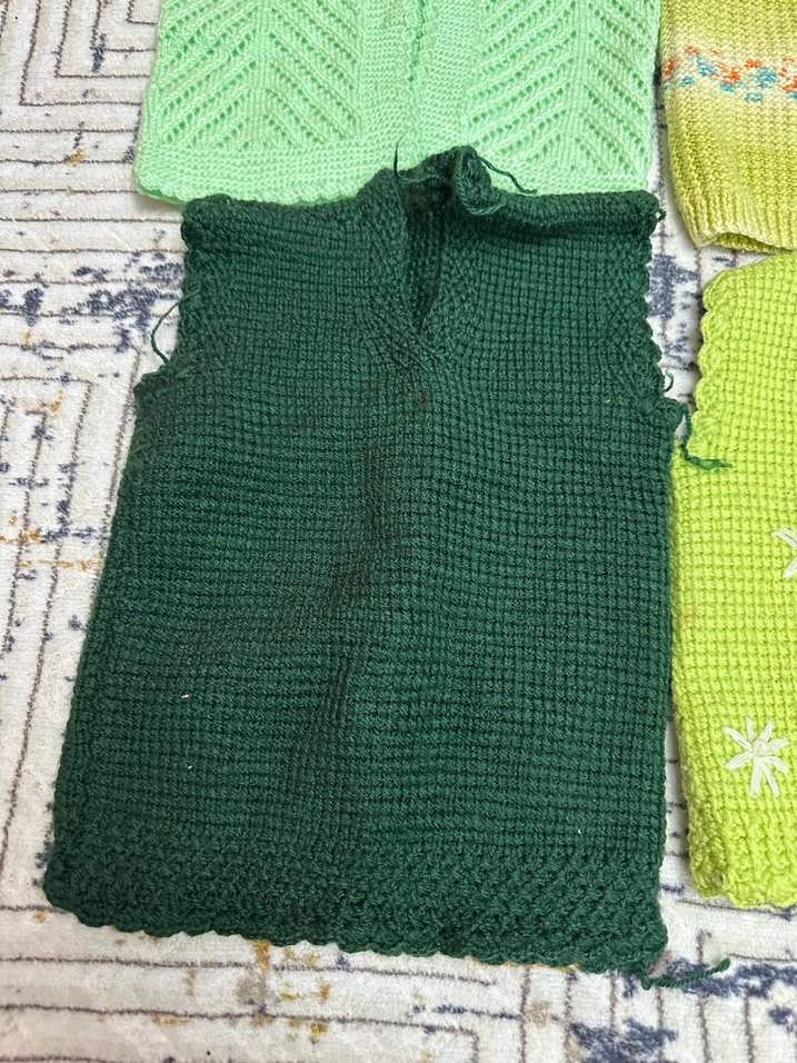 Kız Çocuk Triko Hırka ve Kazak Seti - Görsel 5