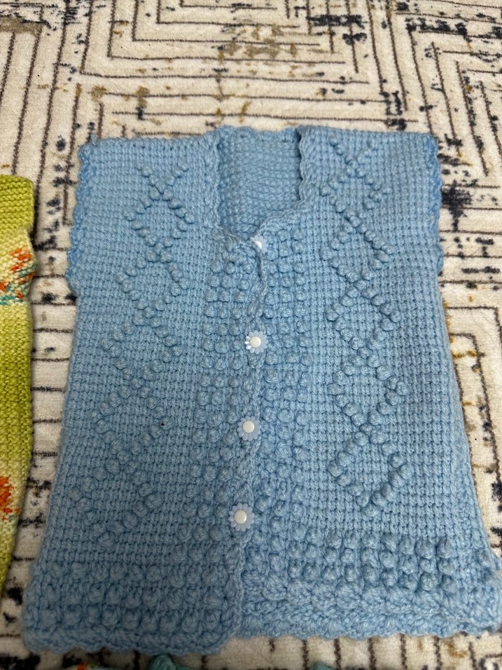 Kız Çocuk Triko Hırka ve Kazak Seti - Görsel 2