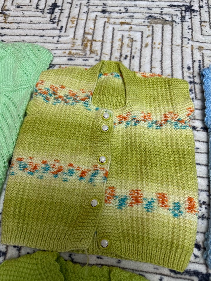 Kız Çocuk Triko Hırka ve Kazak Seti - Görsel 3