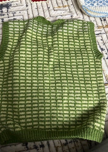 Renkli Nakışlı Kız Çocuk Örgü Hırka - Görsel 5