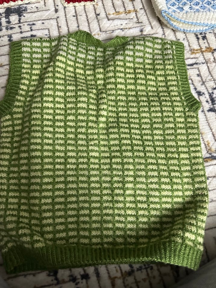 Renkli Nakışlı Kız Çocuk Örgü Hırka - Görsel 5