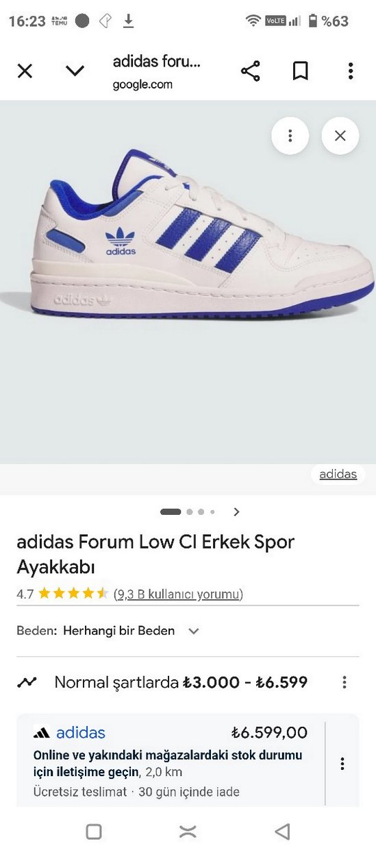 orjinal adidas Forum Low ayakkabının - Görsel 2